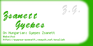 zsanett gyepes business card